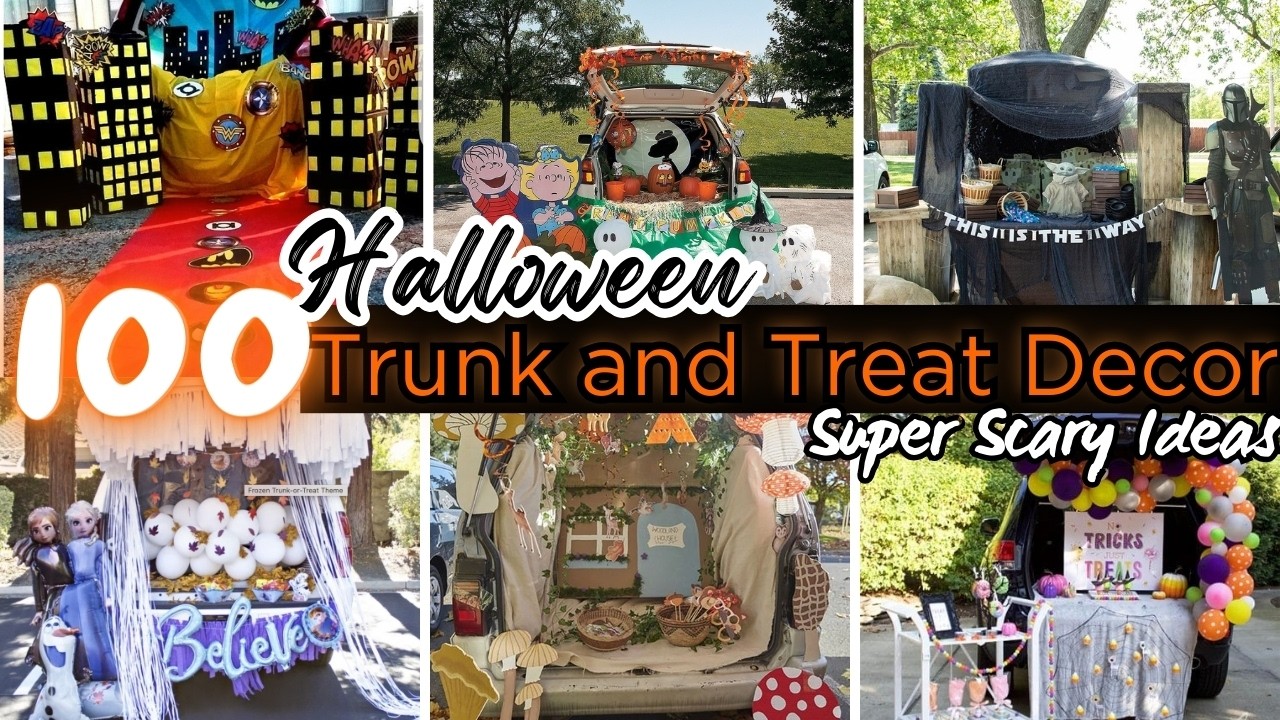 🚗🎃 Scary & Fun Trunk or Treat Ideas 2025 Halloween CAR Decoration Themes You'll Love!