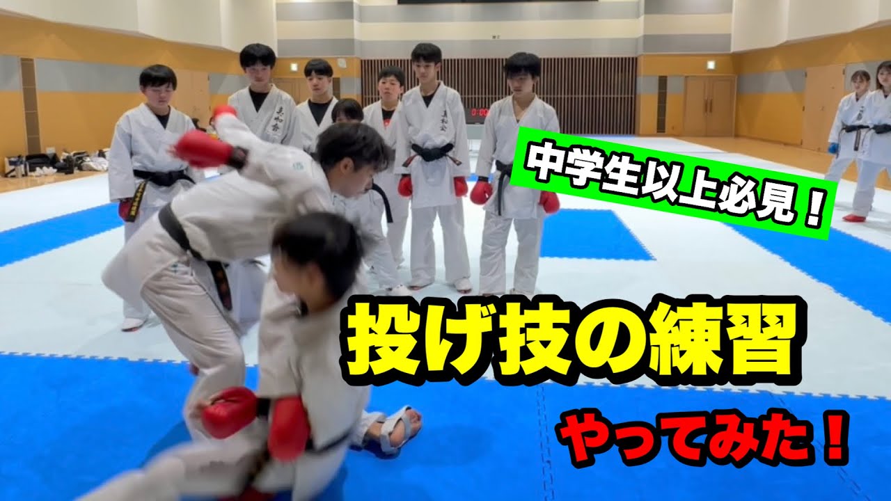 中段突き&投げ技の練習やってみた【新潟セミナー】