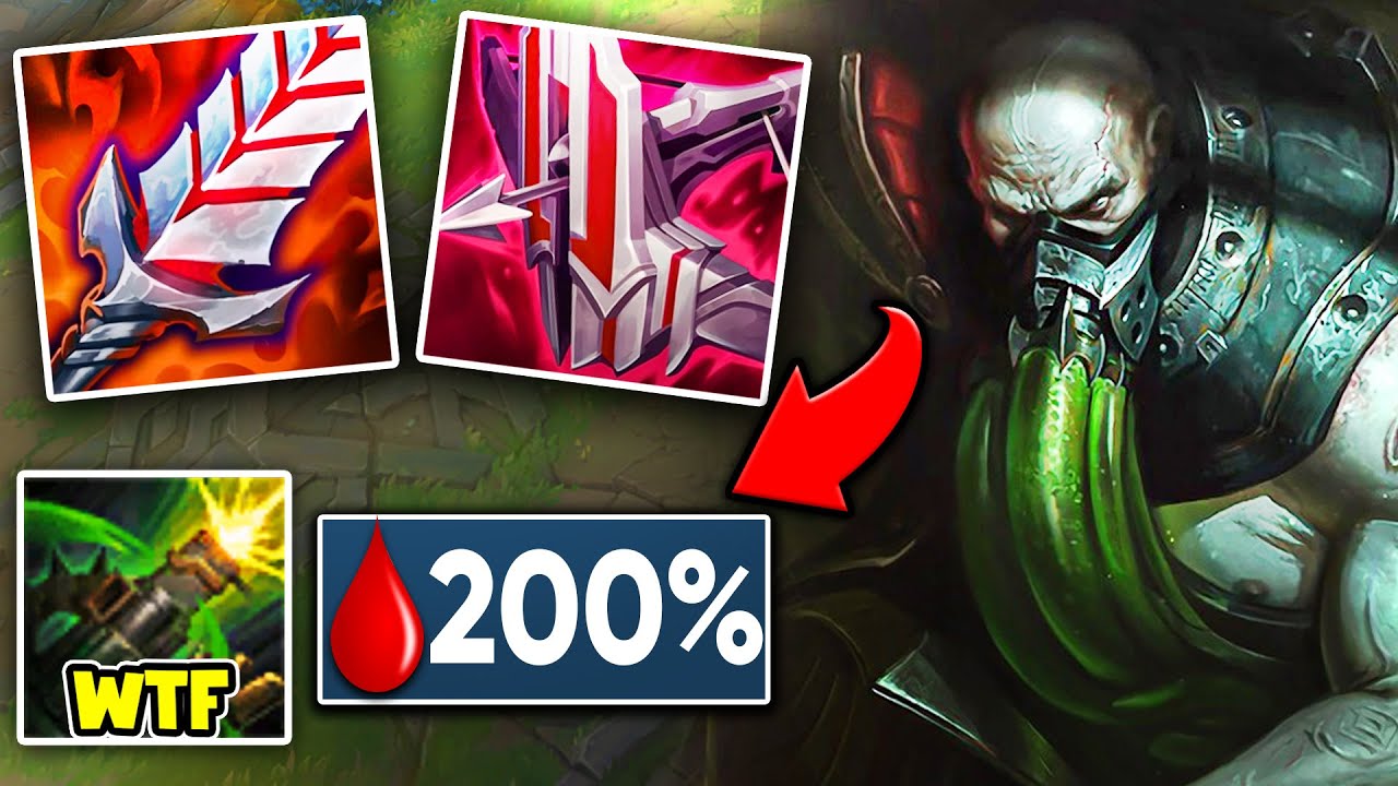 I built ONLY Lifesteal on Urgot and my W heals my entire health bar (YOU CAN'T KILL ME)