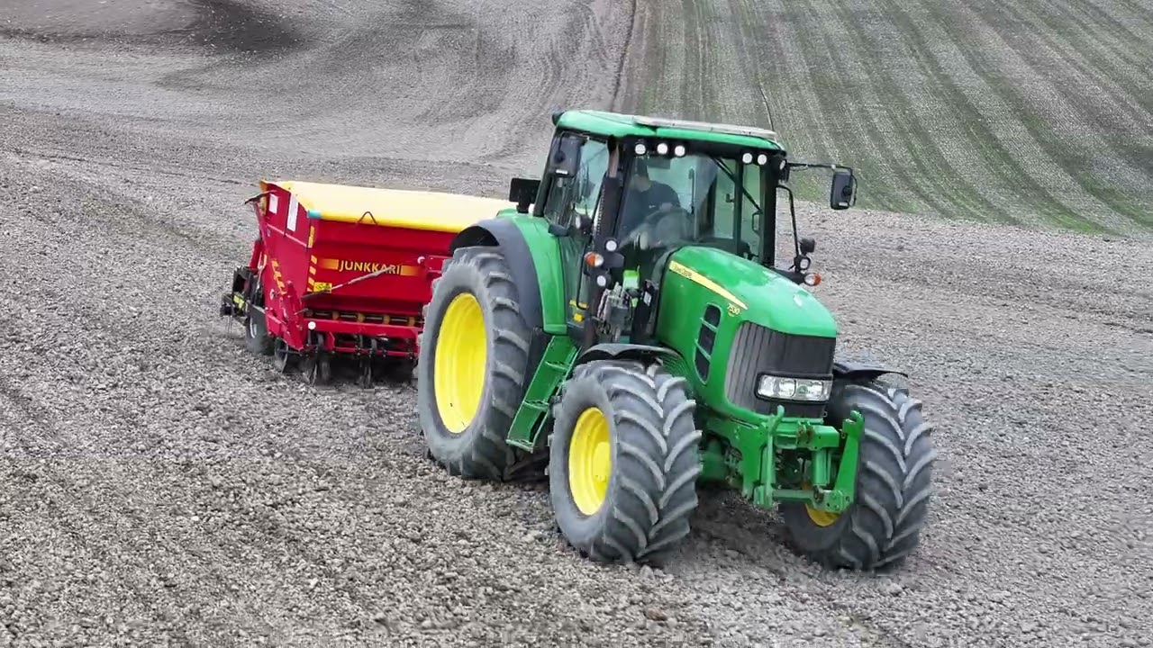 Springwork | John Deere 7530 | Junkkari Simulta 3000 ST