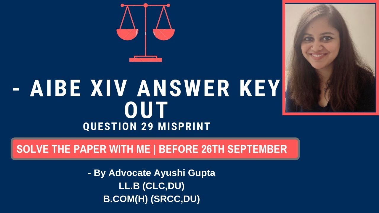 AIBE XIV Answer Key | Solved Paper | Set A
