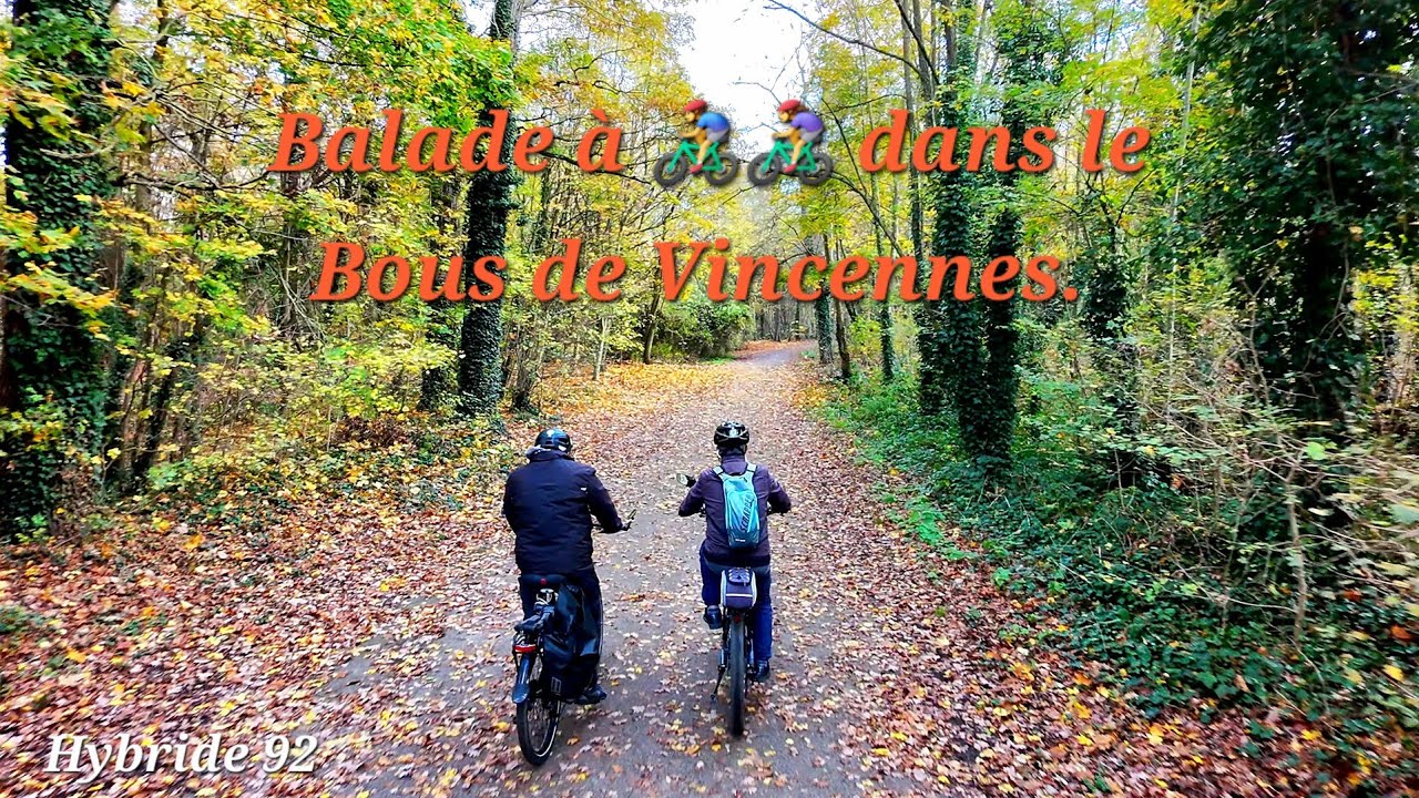 Balade à 🚴‍♂️🚴‍♀️ dans le Bois de Vincennes filmé par Dji Neo suiveur 