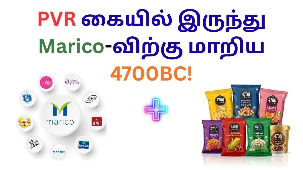 PVR கையில் இருந்து Marico-விற்கு மாறிய 4700BC பாப்கார்ன் பிசினஸ்