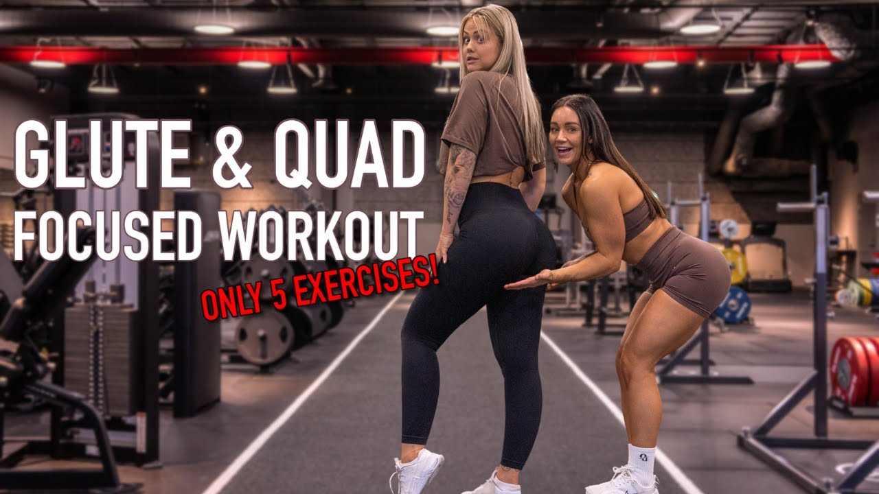 GLUTE & QUAD FOCUSED WORKOUT - 5 exercises only!