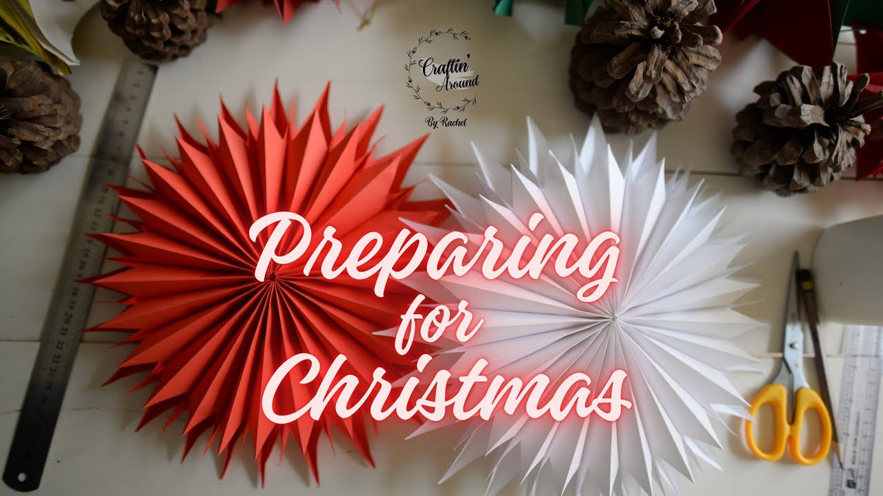 Preparing for Christmas - Snowflakes #diy #artandcraft  #crafts #homemadepapercraft #papercrafts