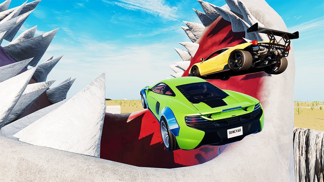 Cars VS Extreme Parkour Ramp / BeamNG Drive