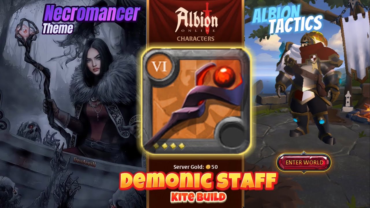 Albion Tactics Demonic Staff Kite Build | Fights & Guide | Albion Online 