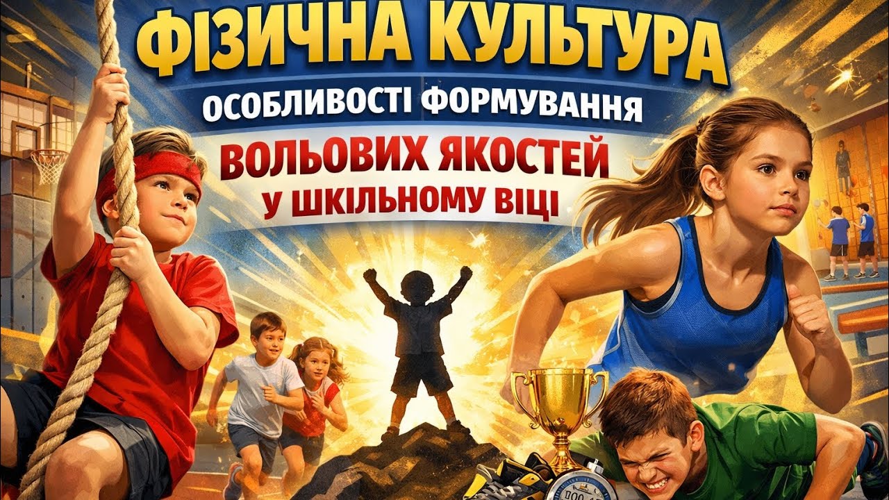 Фізична культура | Особливості формування вольових якостей у шкільному віці | Дистанційне навчання 