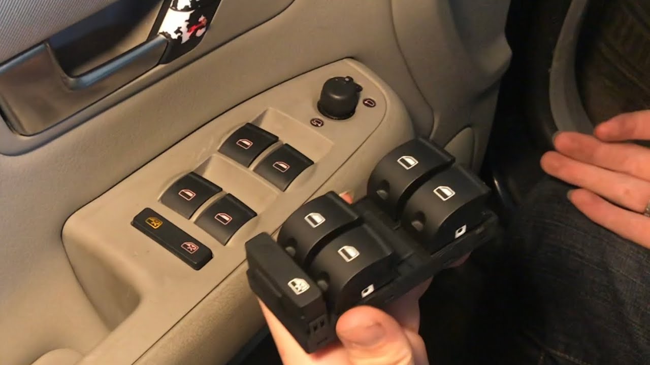 ЗАМЕНА главного переключателя стеклоподъемника Audi A4 (СЛОЖНО, НО ЛЕГКО)