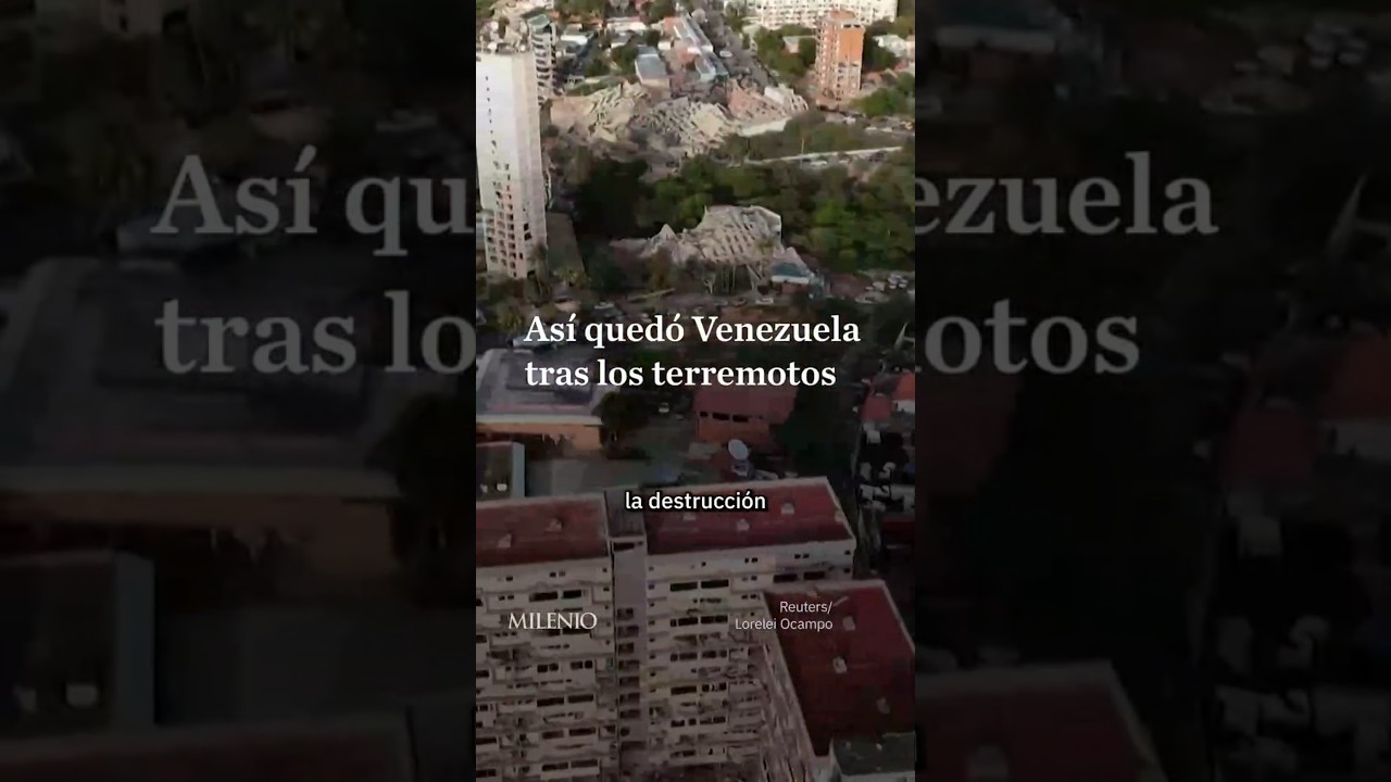 Dron capta la destrucci&oacute;n que dejaron los terremotos en Venezuela