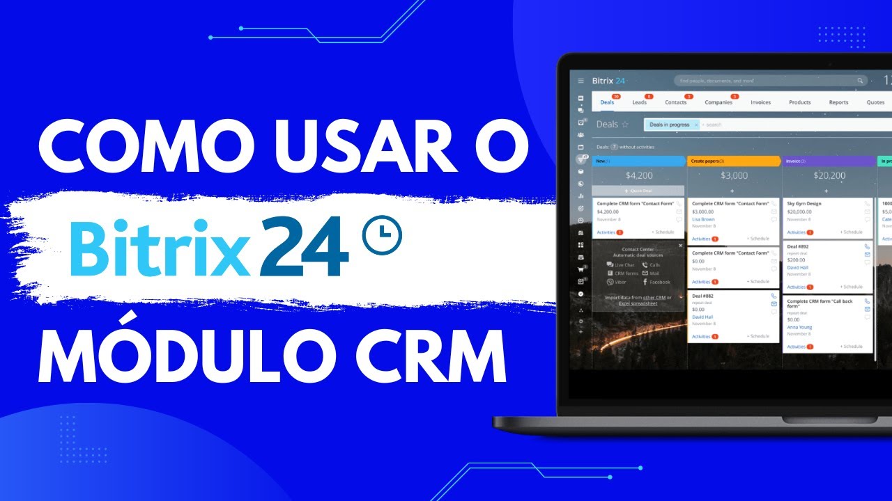 Como usar o Bitrix24 - Módulo CRM