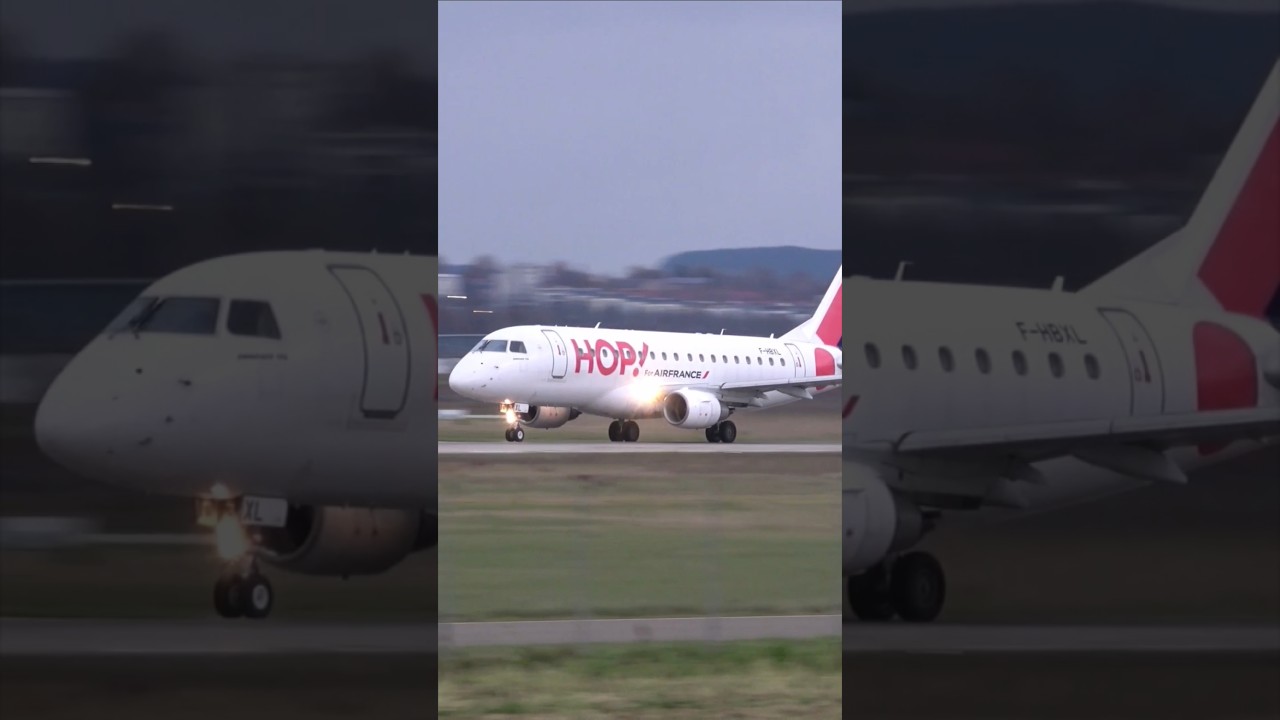 Air France HOP Embraer E170 Takeoff at Stuttgart Airport #holidayswithyoutube