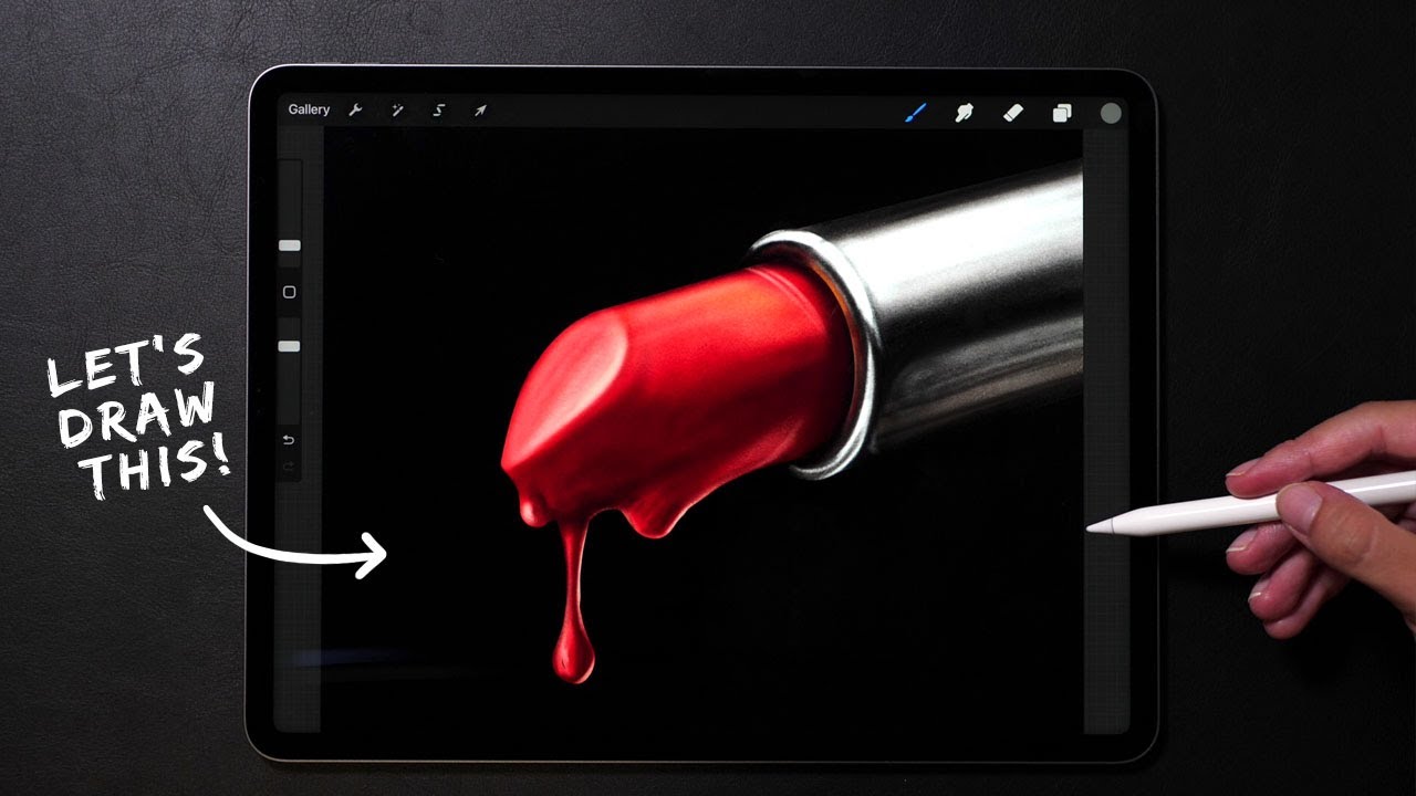 Реалистичный рисунок 💄💄 | Моя цифровая техника рисования Procreate