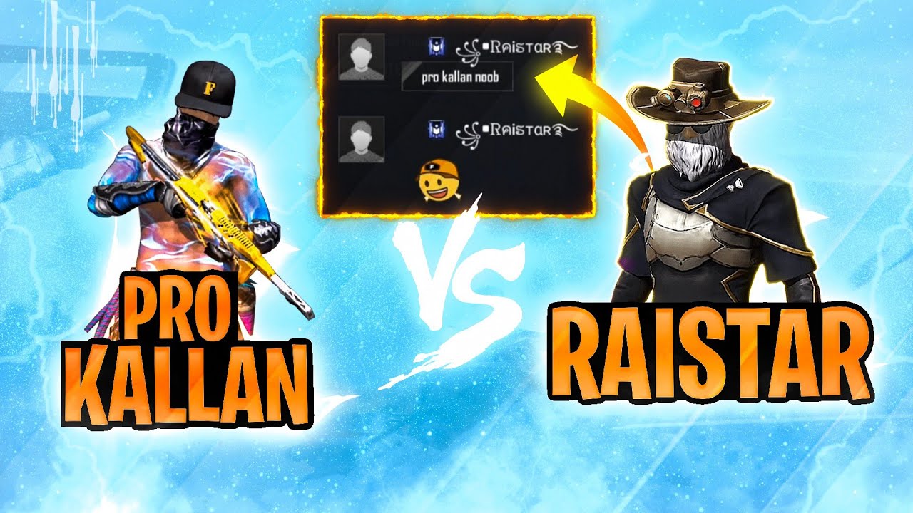 Raistar Vs Prokallan 1vs1 | Prokallan noob ആണെന്ന് 🤣 തീ🔥 പാറിയ Gameplay💃