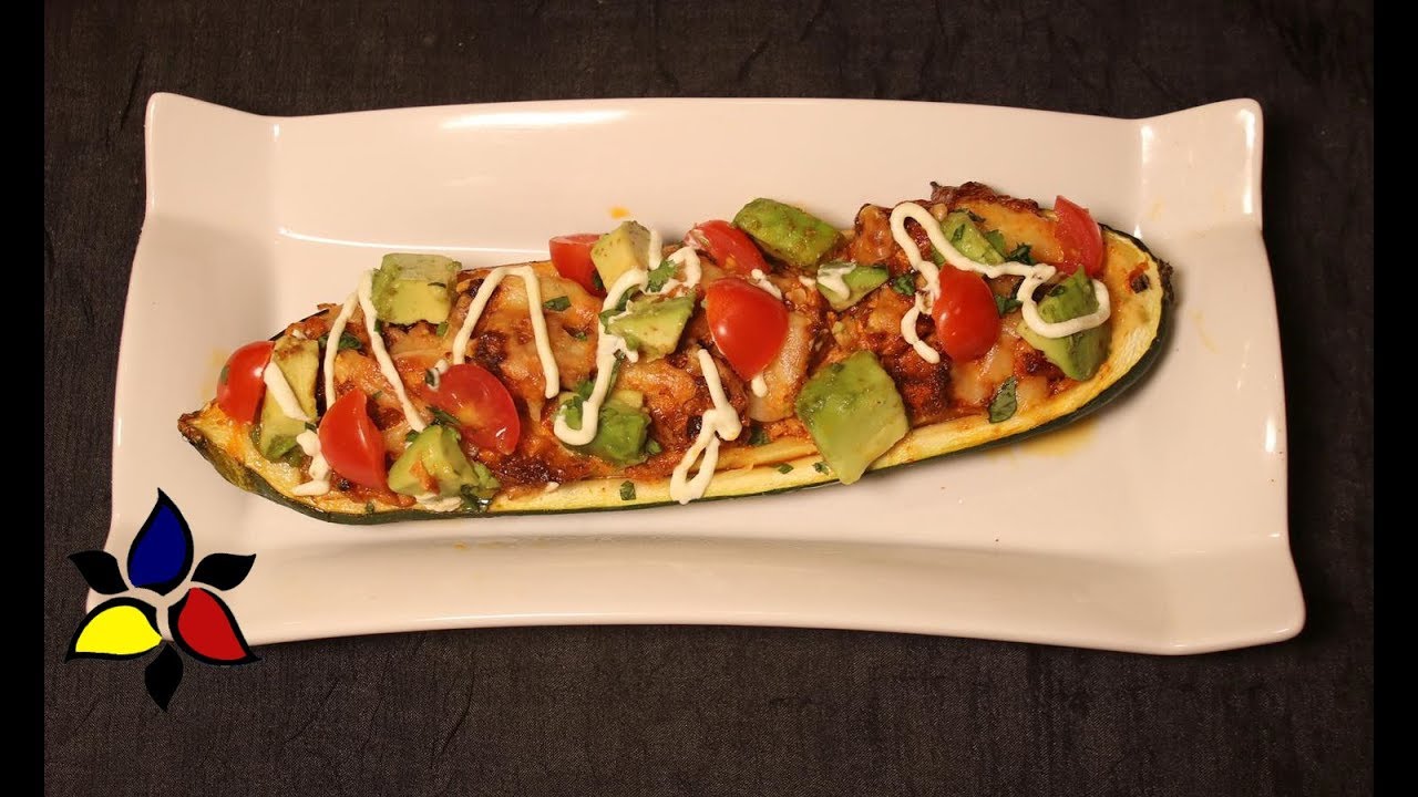 Tex-Mex Chicken Stuffed Zucchini Boats| Keto Recipes | Keto Meal Prep