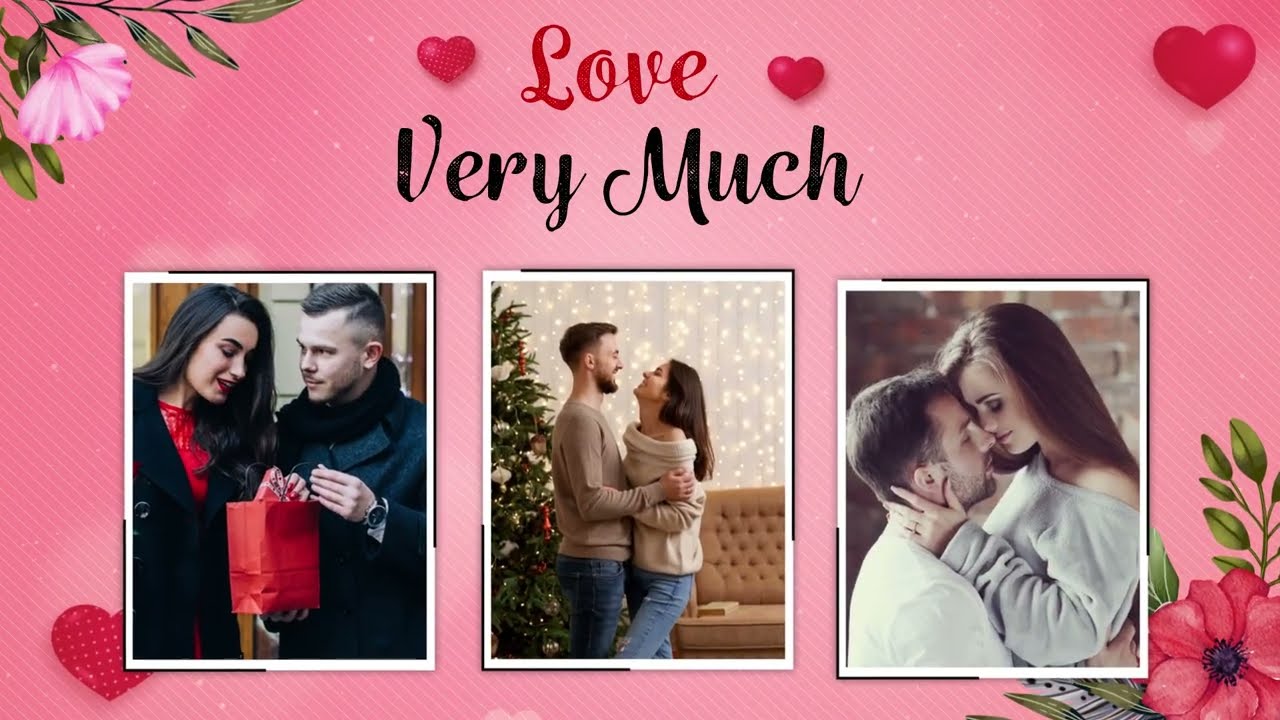 Happy Valentine's day | Valentine's day after effects tutorial | slideshow after effects tutorial