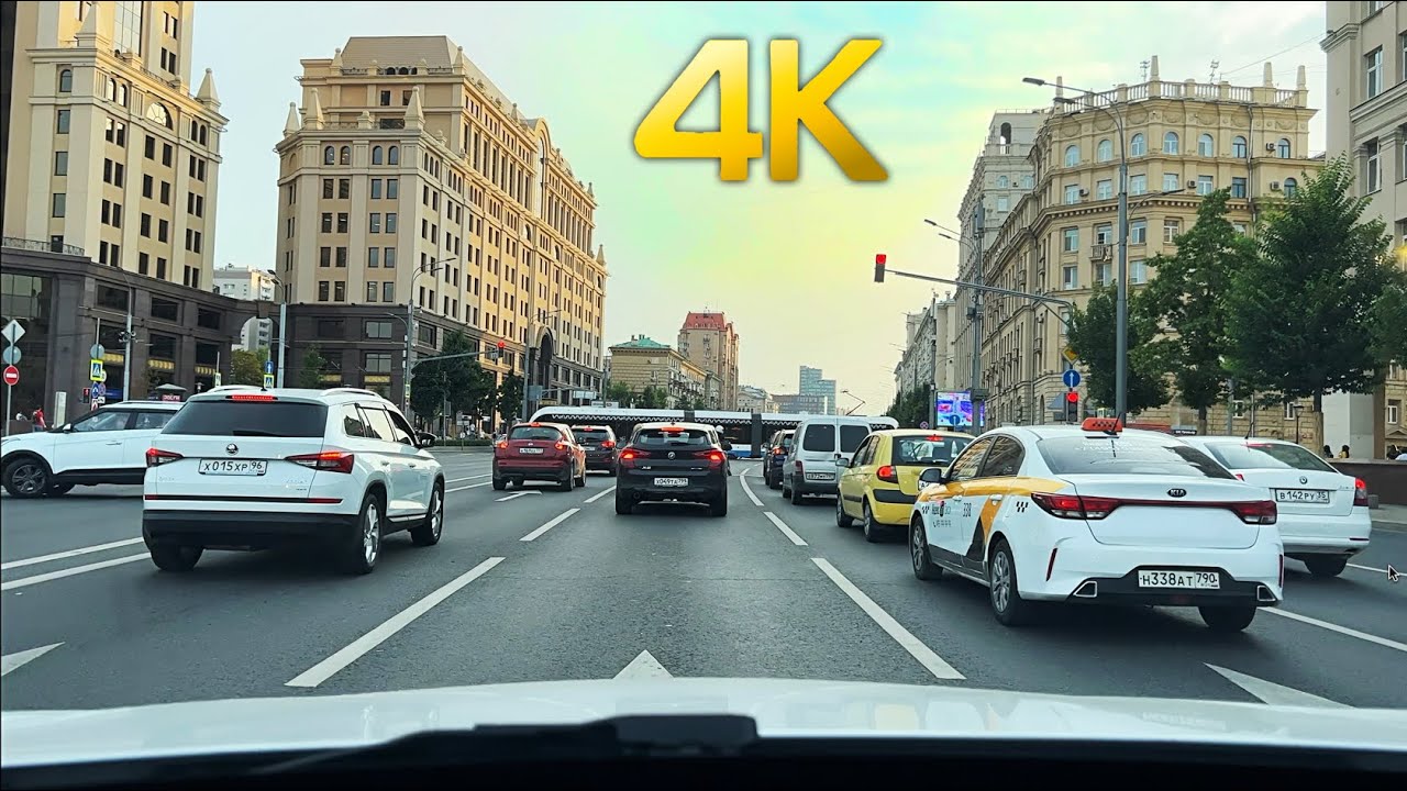[4K] Beautiful Garden Ring road. 🚘 | Driving tour in the center of Russia 🇷🇺