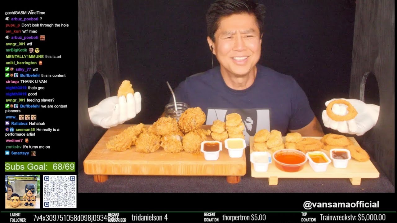 World Premiere Mukbang-Gloryhole™ ASMR with Vansama
