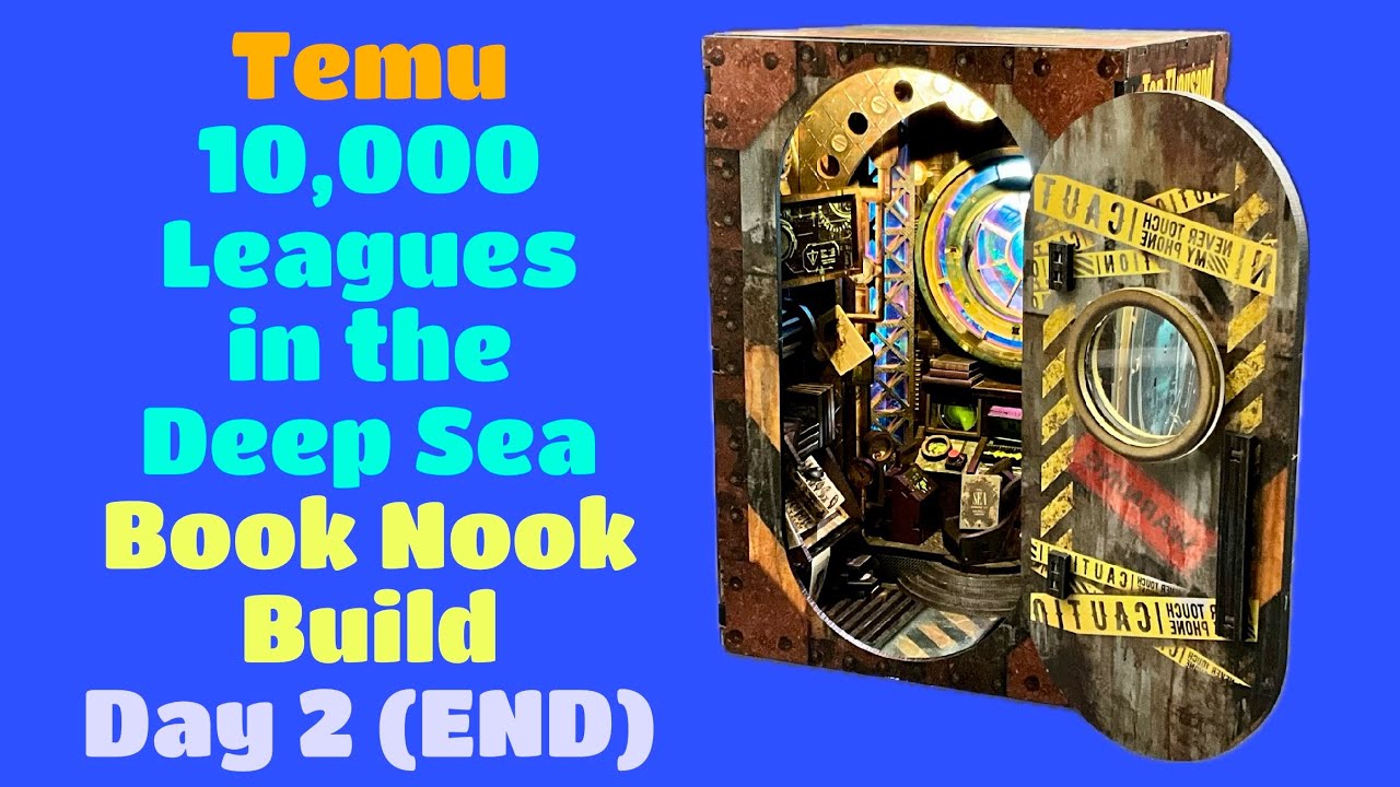 Temu 10,000 Leagues in the Deep Sea Book Nook Build-Day 2 (END)