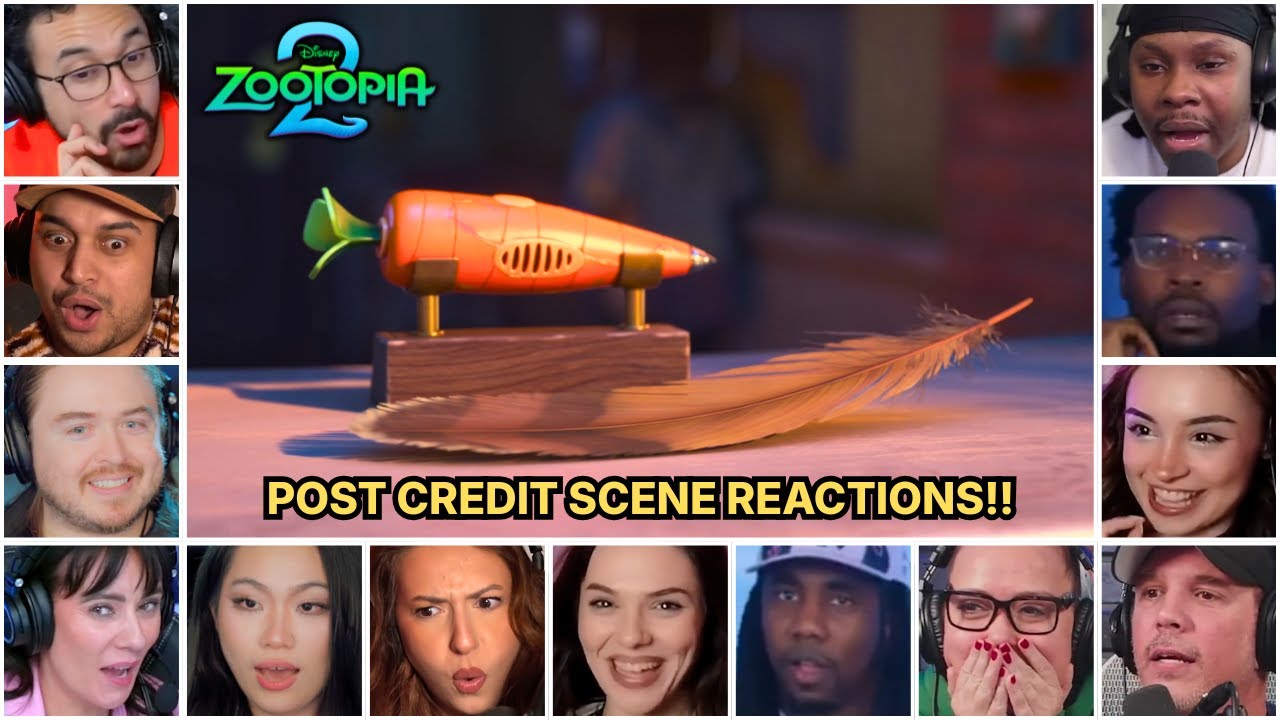 Reactors Reacting To Zootopia 2 Post Ctredit Scene | Zootopia 2 Movie Reaction Mashup