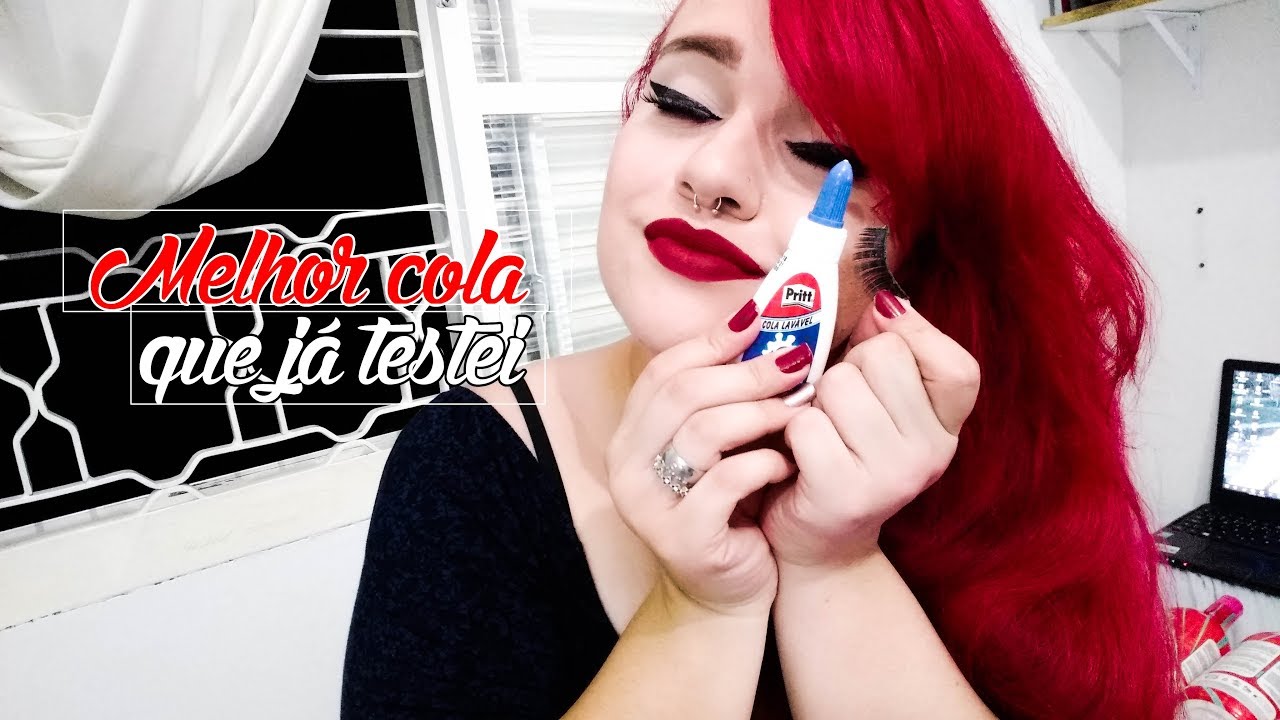 COLANDO CÍLIOS POSTIÇOS COM COLA BRANCA DE ESCOLA - JÉSS RIBEIRO