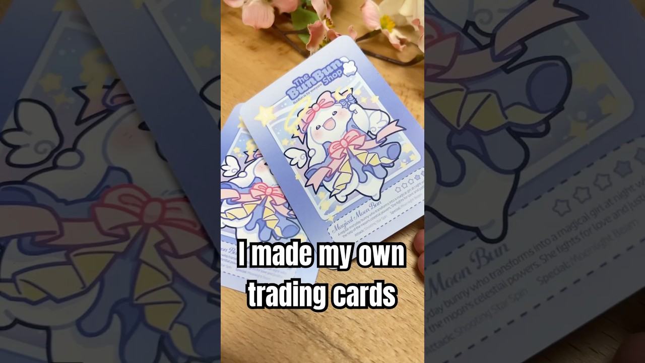 My own BunBun Trading Cards (&hellip;kind of) #art #tcg #magicalgirl