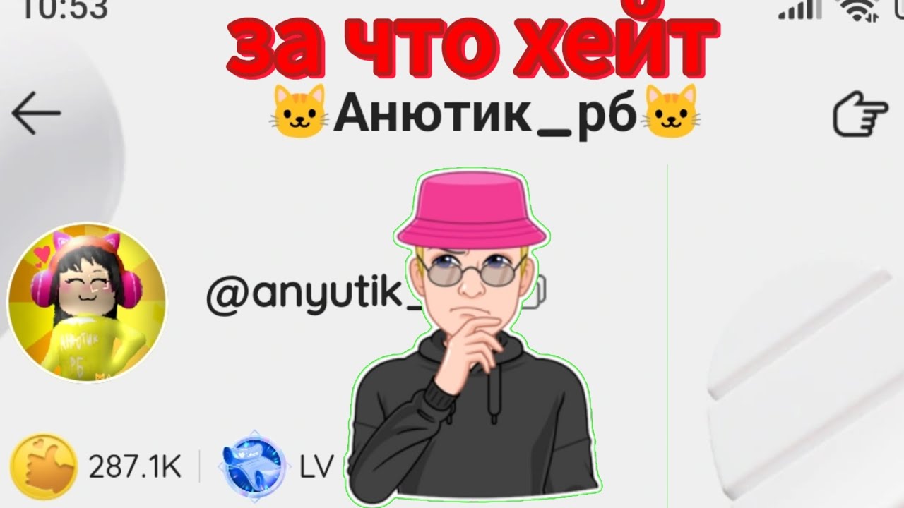 Почему Анютик РБ за хейтили в лайке