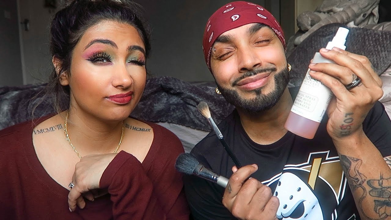 My Husband Does My Makeup | #MrAndMrsInk