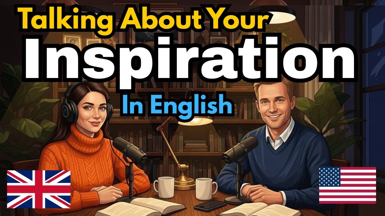 How to talk about your inspiration in English | Easy English conversation practice