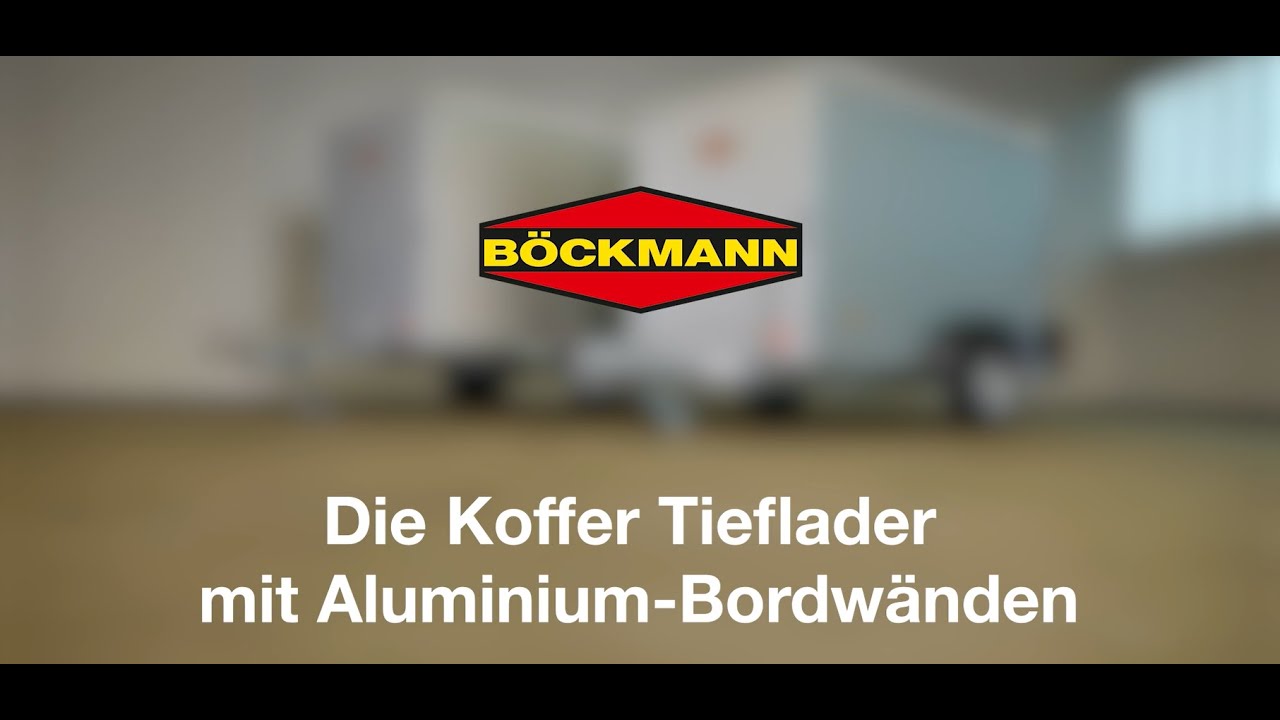 Die Aluminium Koffer Tieflader von Böckmann
