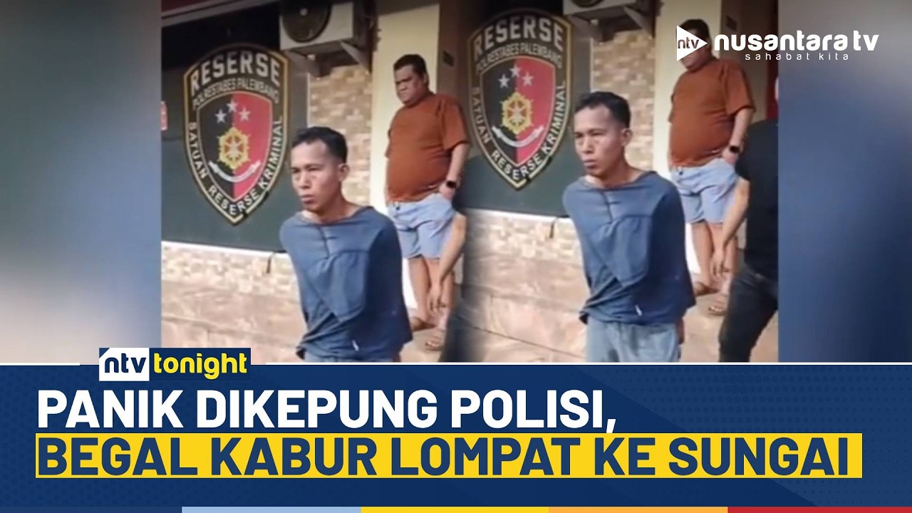 [LIVE] Aksi Nekat di Ujung Pelarian, Begal Bersenjata Pilih Lompat ke Sungai | NTV TONIGHT