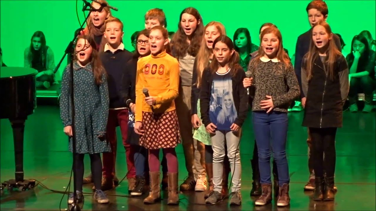optreden samenzang Haaltert klas juf Krista 30/1/2016 Jone Oosterlinck in de Plomblom te Ninove