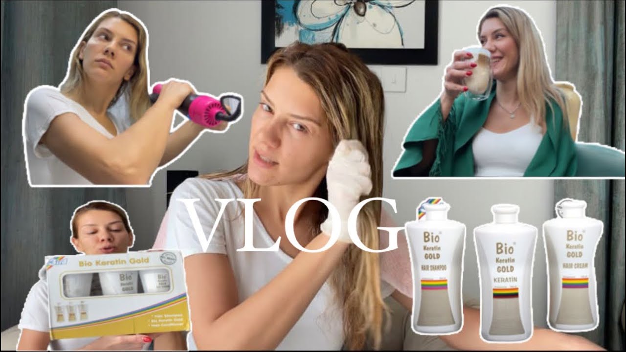 VLOG | 50 TL’YE EVDE BİO KERATİN GOLD SAÇ BOTOKSU ÖNCESİ VE SONRASI | AMLA YAĞI | GRATİS ALIŞVERİŞİ