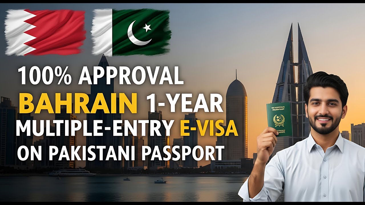 BAHRAIN 1-YEAR MULTIPLE-ENTRY E-VISA ON PAKISTANI PASSPORT