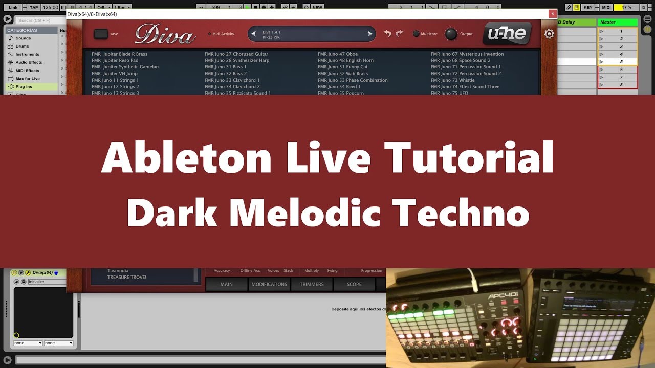 Ableton Live Tutorial Dark Melodic Techno (2017)