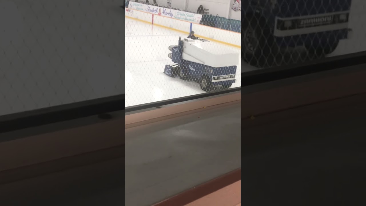Zamboni Floods(cleans) The Rink in Just Seven Minutes
