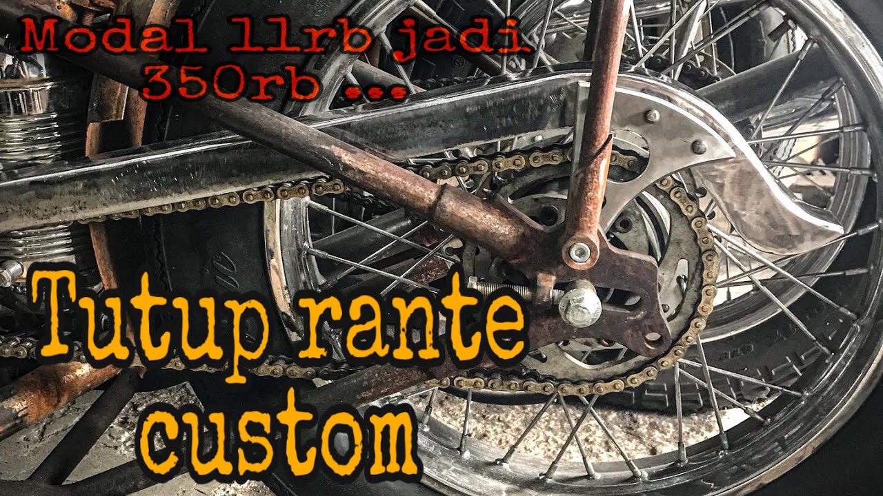 Proses pembuatan tutup rante custom Chopper binter Merzy by @SAM CUSTOM