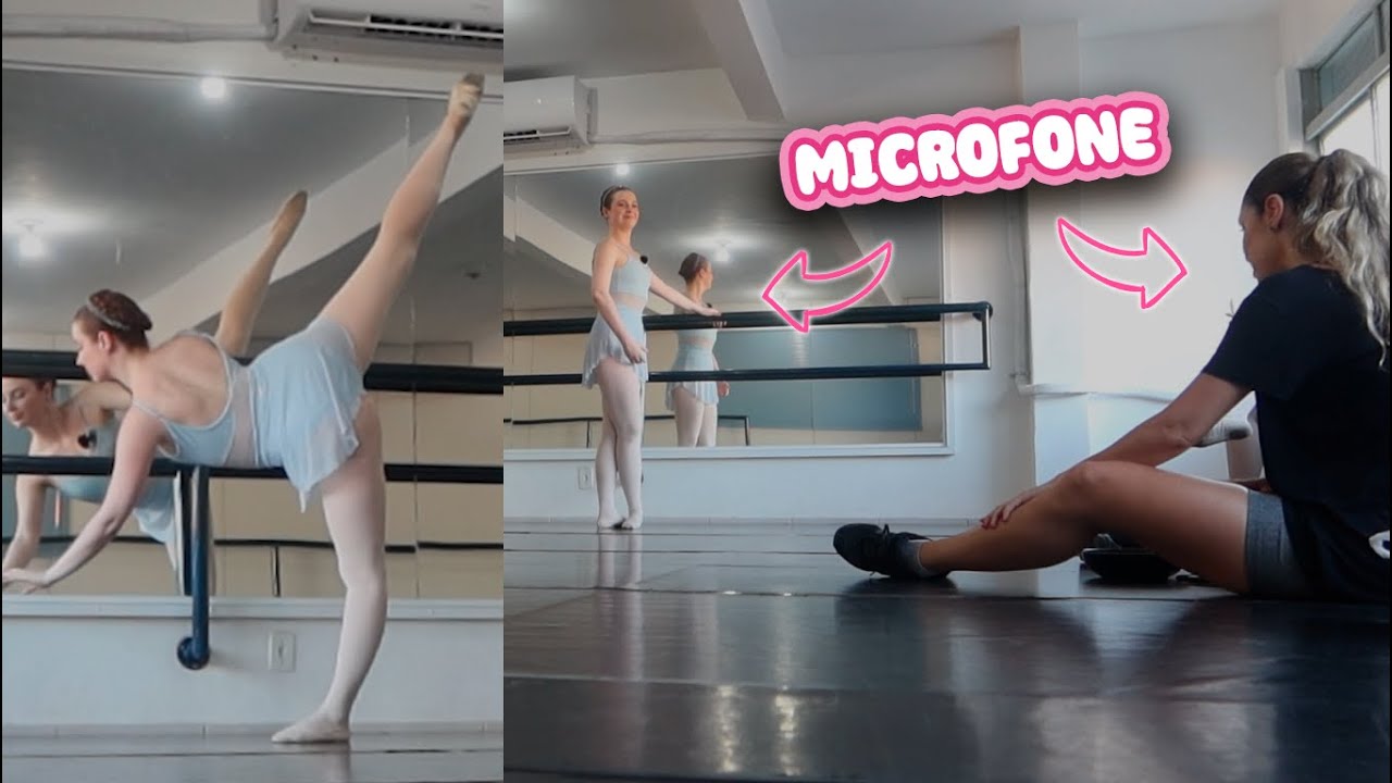 COLOQUEI UM MICROFONE NA MINHA PROF NA AULA DE BALLET! - VLOG 
