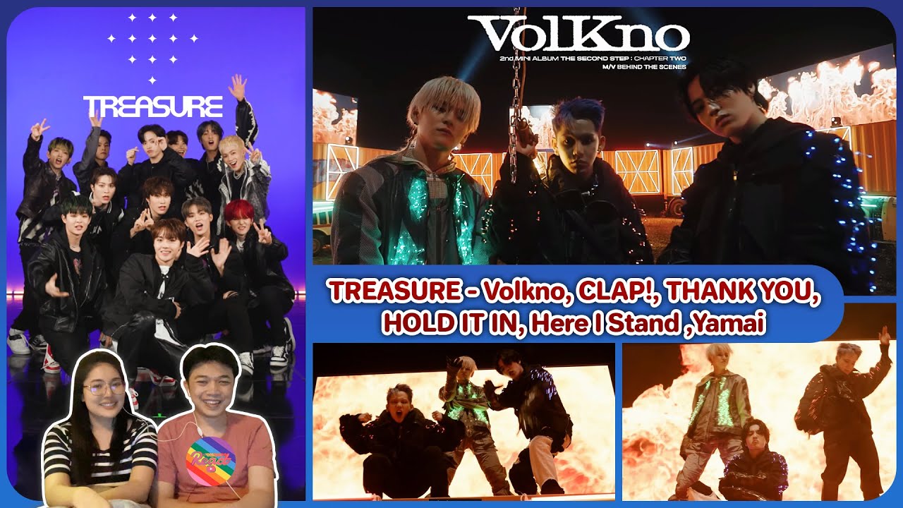 Reaction | TREASURE - Volkno, CLAP!, THANK YOU, HOLD IT IN, Here I Stand และYamai #ชวนเธอมารีแอค