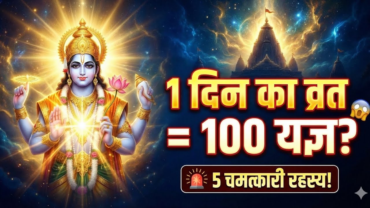 एकादशी: 1 दिन का व्रत और 100 यज्ञों का फल? 🕉️ कथा, नियम और 5 रहस्य | Ekadashi Vrat Explained