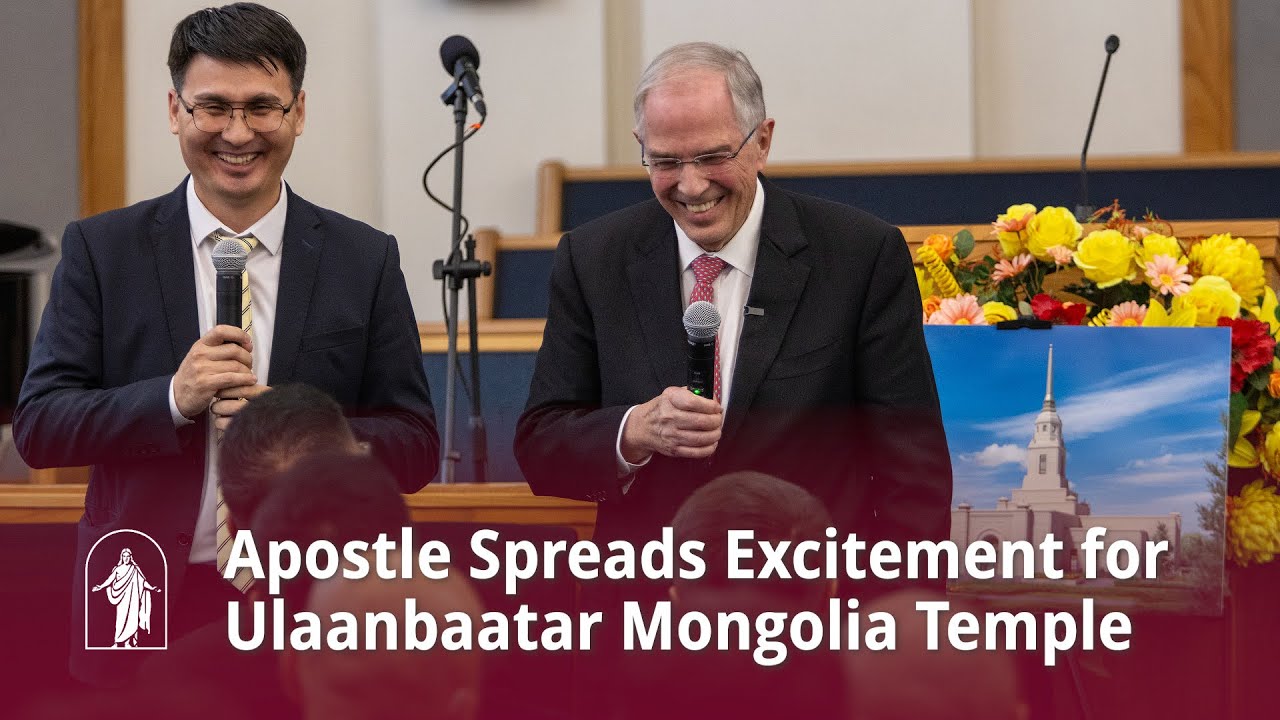 Elder Andersen Spreads Excitement for Ulaanbaatar Mongolia Temple