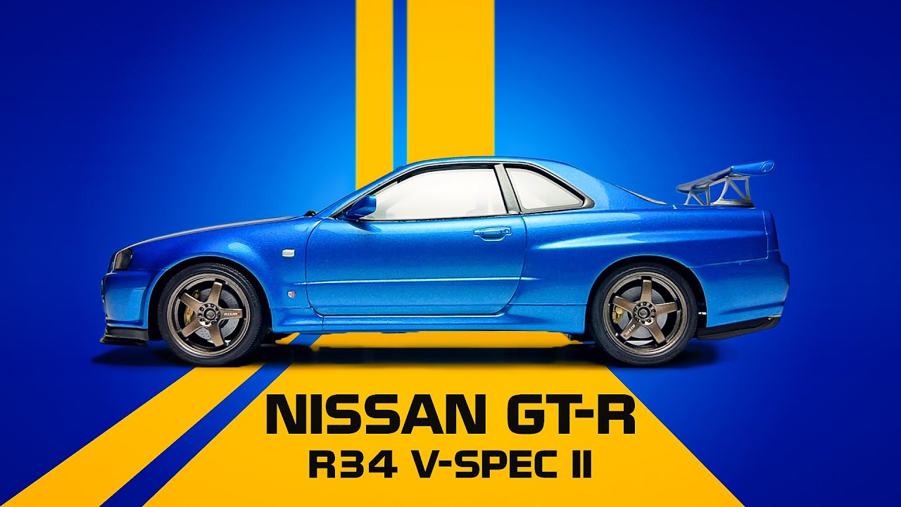 Building Tamiya Nissan Skyline GT-R R34 V-spec II - FULL BUILD