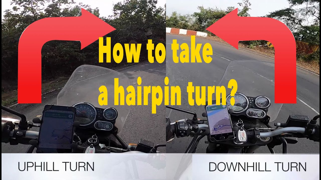 HOW TO TAKE A HAIRPIN BEND TURN  |  BEGINNERS | HINDI