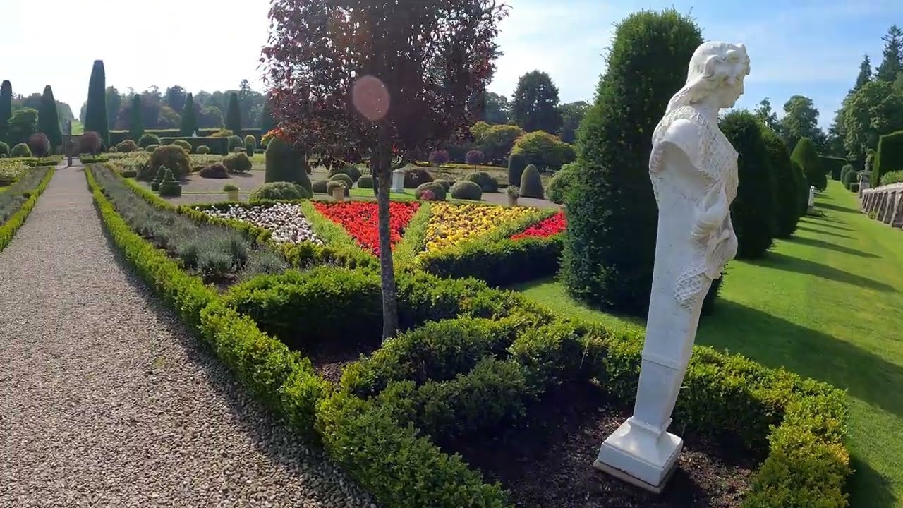 A Walk In Drummond Castle Gardens  4K
