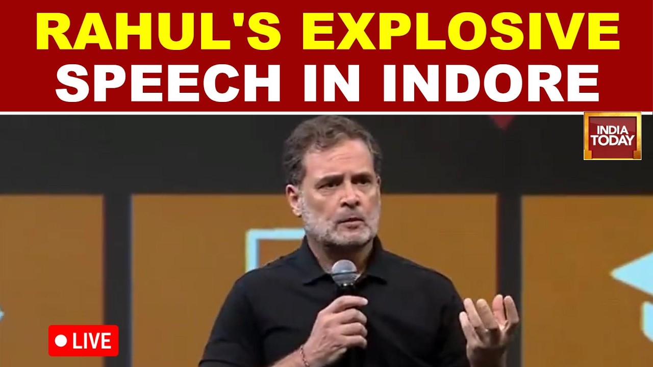 LIVE: Rahul Gandhi Addresses Students At Indore&rsquo;s &lsquo;Chhatron Ki Goonj&rsquo;, Attacks Modi Govt | Watch