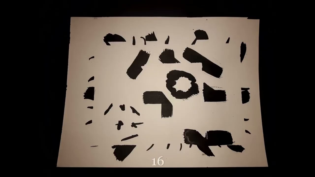 Kunst portfolio Emma Suzanna inkt studies op papier november 2022 - Art portfolio ink studies paper