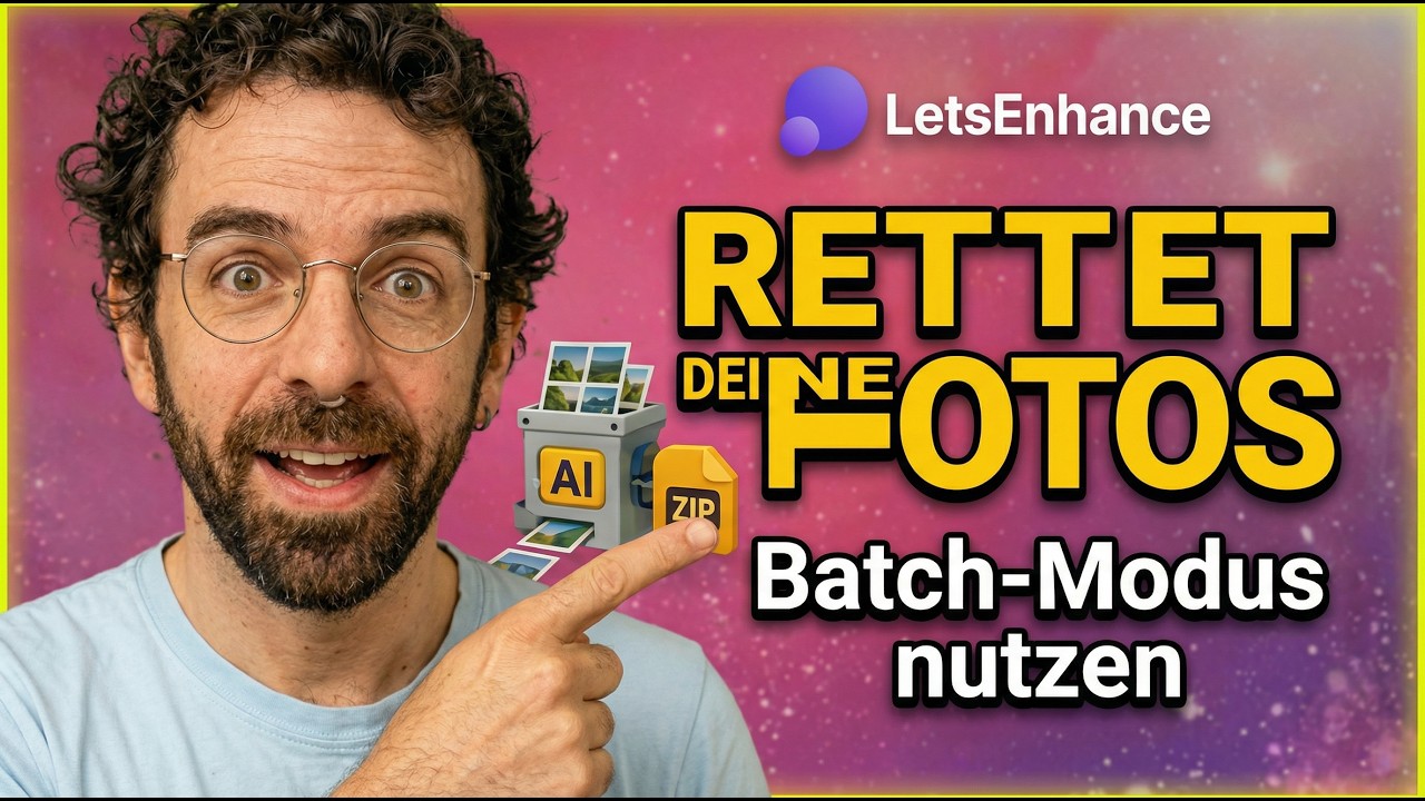 Hör auf, Fotos einzeln zu bearbeiten! (Let's Enhance KI-Guide)