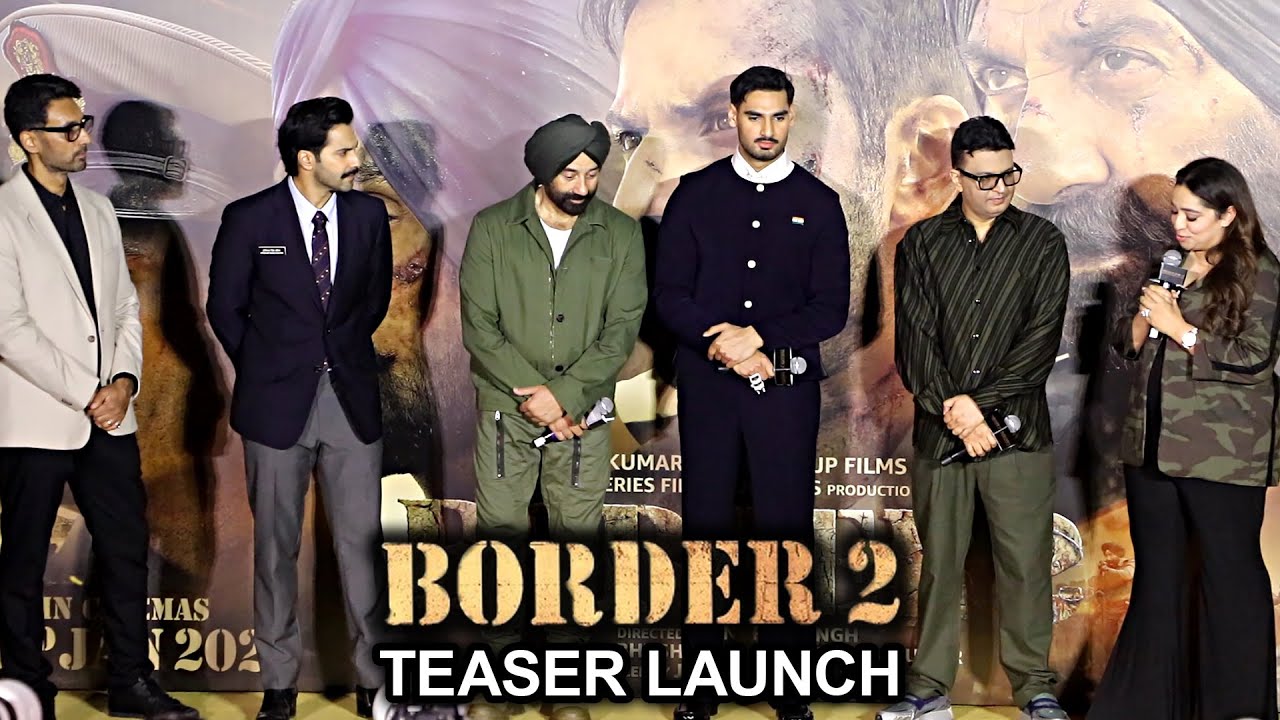 BORDER 2 Official Teaser Launch | Sunny Deol, Varun Dhawan, Diljit, Ahan Shetty | Anurag, Bhushan K