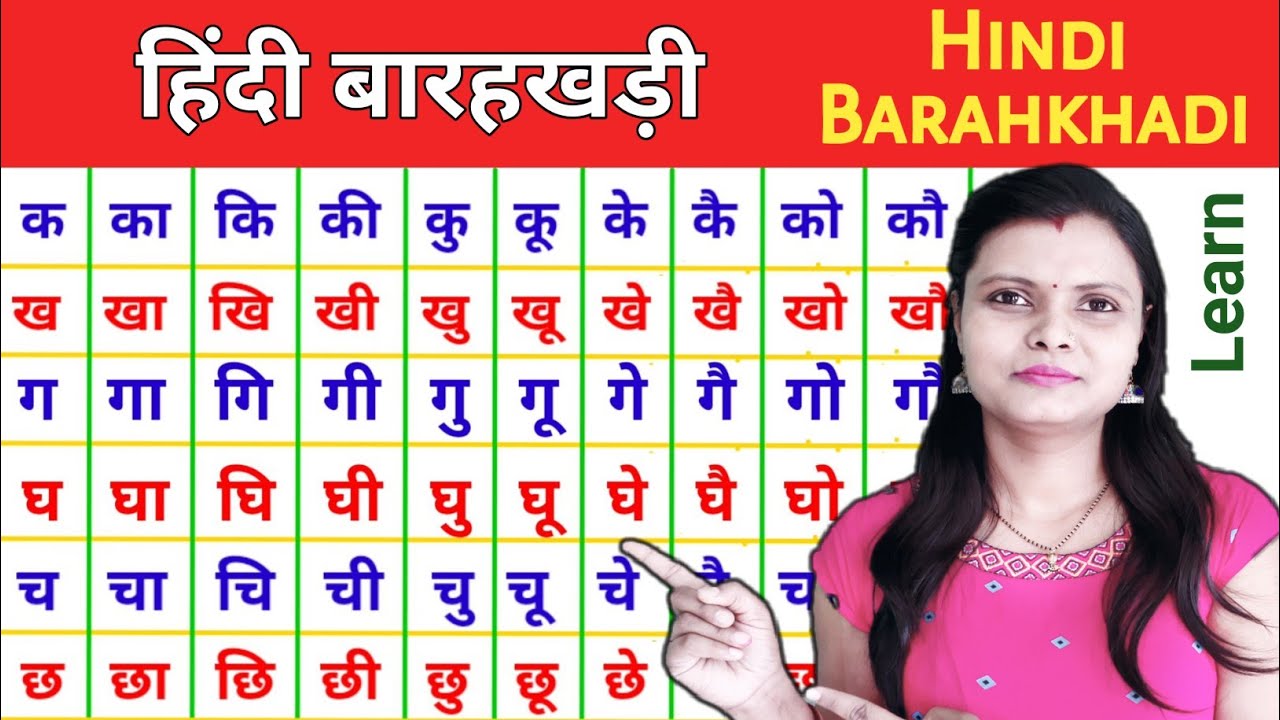 Hindi Barahkhadi | हिंदी बारहखड़ी | क का कि की | K ka ki kee | Hindi Varnamala | Barahkhadi in Hindi