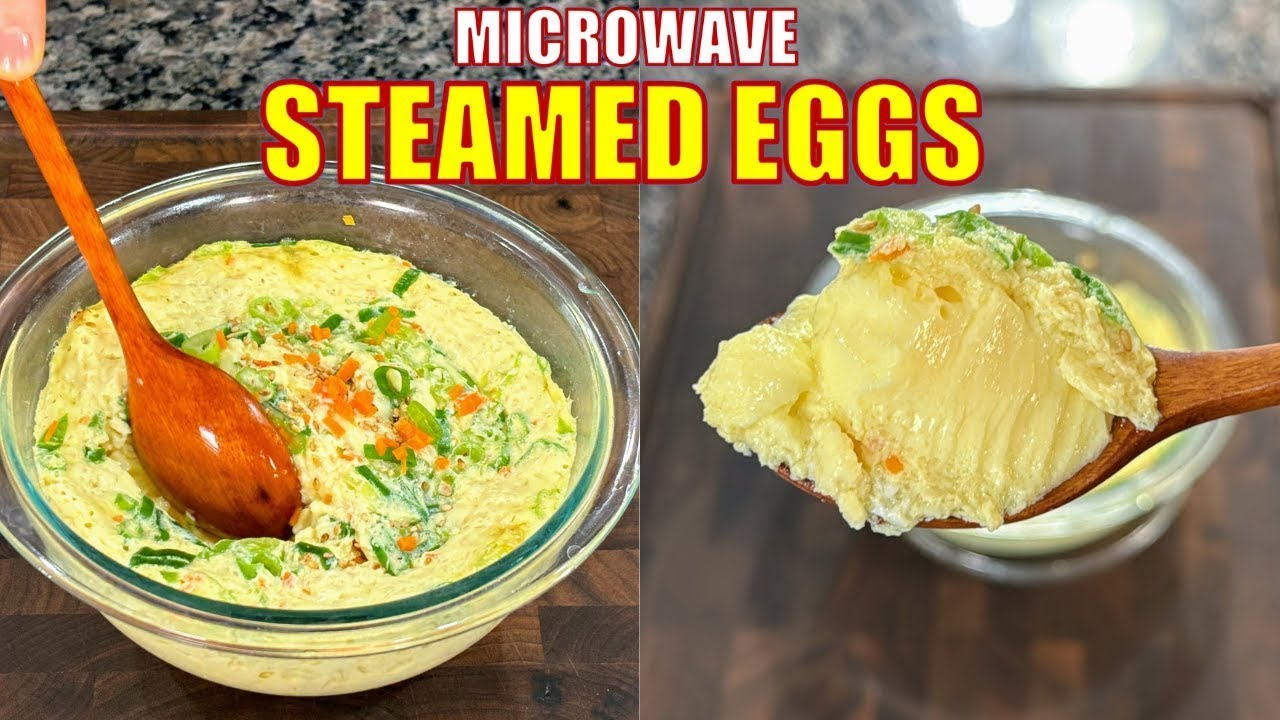 Only 6 Minutes?! This Microwave Steamed Egg Is So Silky! 🍮✨💛